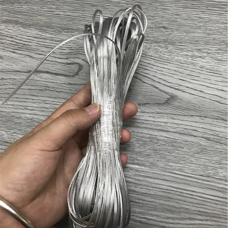 100Meters 26AWG 2468 UL2468 PVC Tinned Bare Copper Cord Gold Silver ROHS Audio Cable Speaker Cable Transparent line (4)