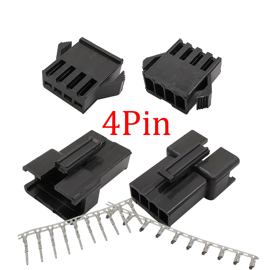Pins 10 Sets 2.5mm 2P SM Male & Female Plug Housing Crimps Terminal Connector 