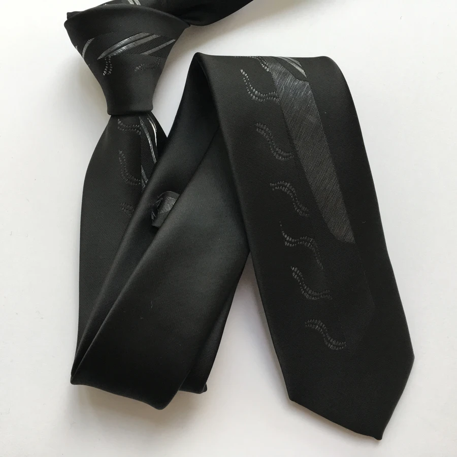 Новинка дизайнерские Узкие галстуки для отдыха молодых мужчин классический