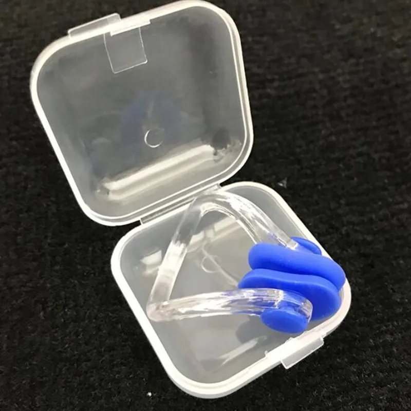 Women Men Swimming Nose Clip Case Waterproof Soft Silicone Swim Dive Bath Supplies 4