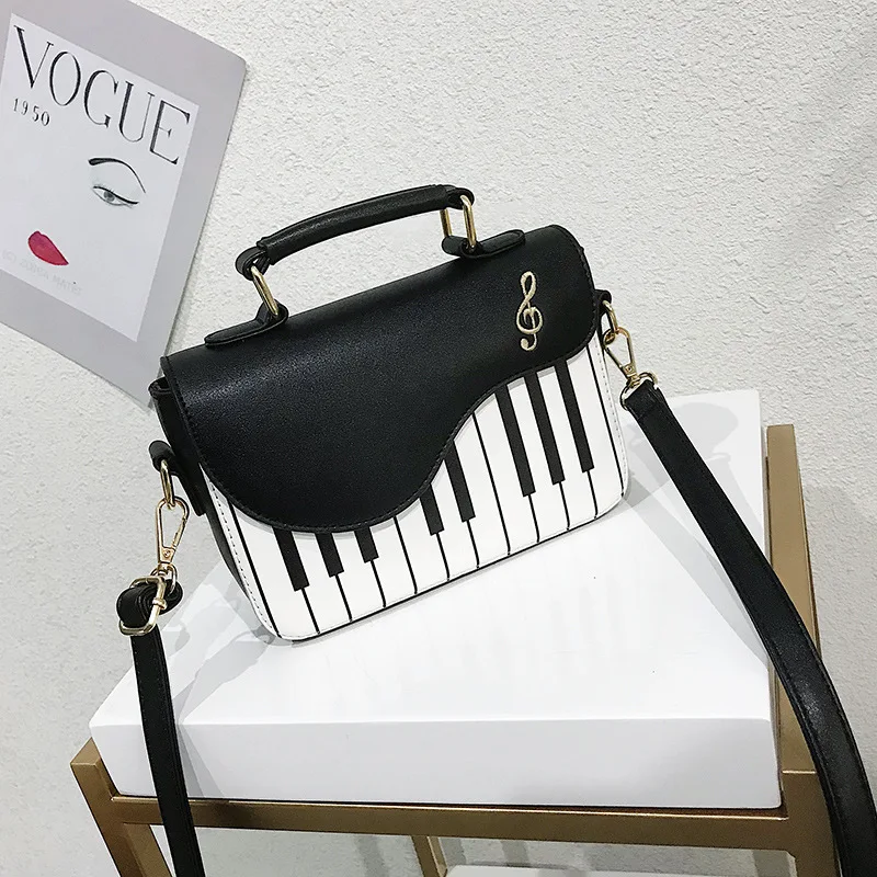 Сумки для женщин Bolso Женская сумочка основная Femme сумка на плечо уличная женская сумка с рисунком фортепиано Популярные PU кожаные сумки-мессенджеры