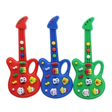 Цветная случайная Милая гитара из мультфильма животное электронная гитара игрушка многофункциональная музыка Детский подарок