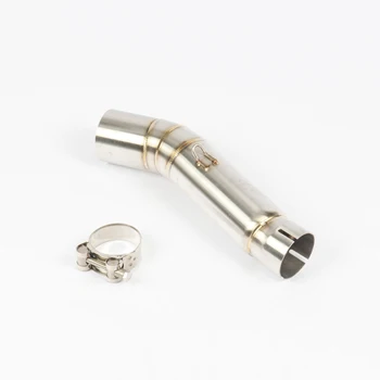 Slip On Motorcycle Exhaust Mid Connect Pipe Middle Tube Stainless Steel For Honda CBR500 CB500F CBR500X 2013-2019