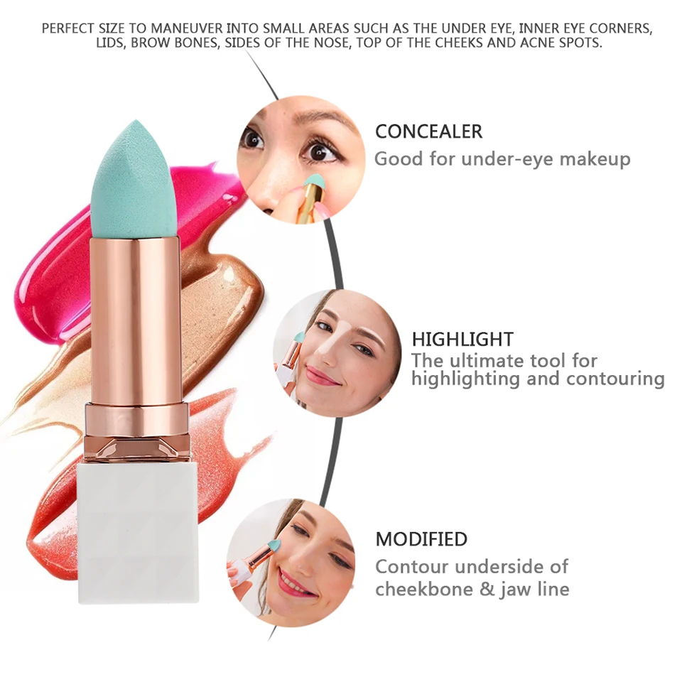 Бренд Miss Gorgeous 1 шт. зеленый косметический спонж для макияжа спонж блендер спонж BB крем смешивание Тональная основа для лица Пудра губки с зеркалом