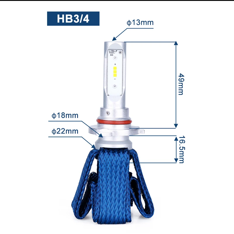 Philips HB4 HB3 светодиодный 9005 9006 Автомобильные фары Противотуманные фары luces светодиодный para Авто диодные лампы для автомобилей Ultinon