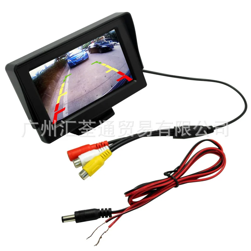 12 V-24 V 4,3-дюймовый Автомобильное устройство Держатель для планшетов дисплей заднего вида бортовой ЖК-монитор