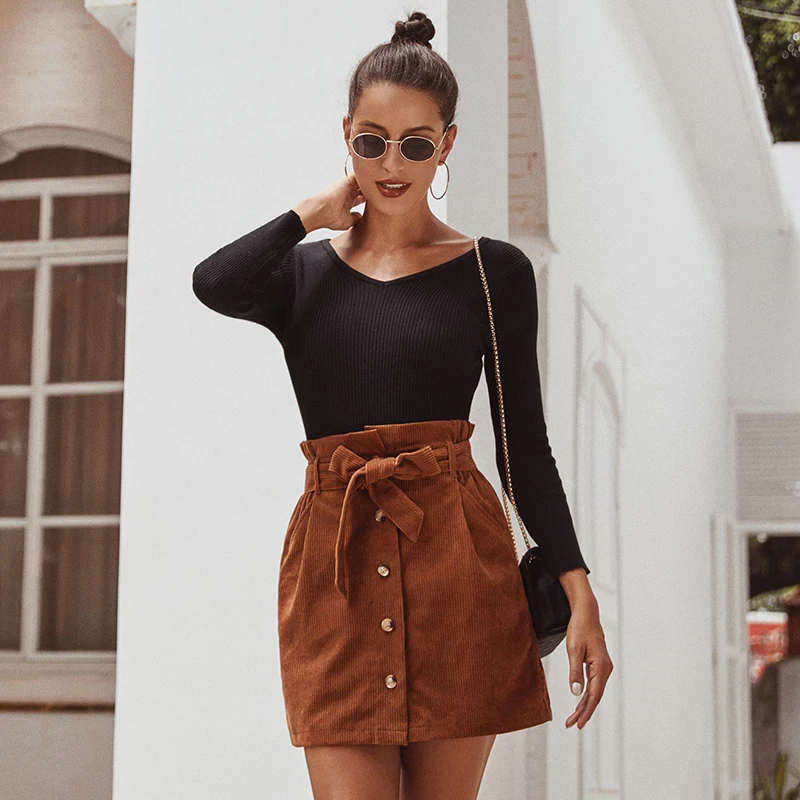 brown skirts