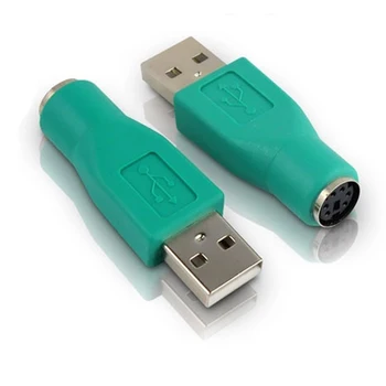 

1/2pcs USB 2.0 Male to Female Converter Adapter for PS2 PS/2 Computer PC Laptop Keyboard Mouse Connector USB to for PS/2 Adapter