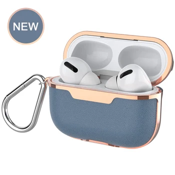 

Protective Case for Air Pods 3 with Hooks Case for AirPods Pro Case PC+PU Headphone Cover for AirPods Pro