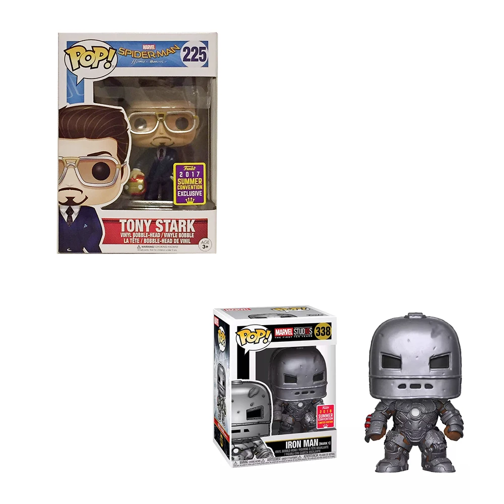 FUNKO POP Marvel Железный человек Тони Старк виниловые фигурки Коллекция Модель игрушки для детей подарок на день рождения
