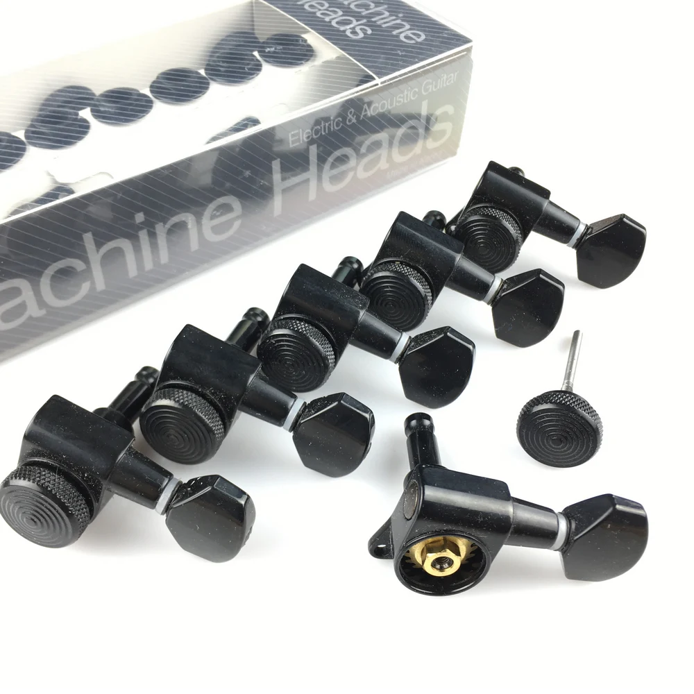 

New Black Guitar Locking Tuners Electric Guitar Machine Heads Tuners JN-07SP Lock Tuning Pegs ( With packaging )