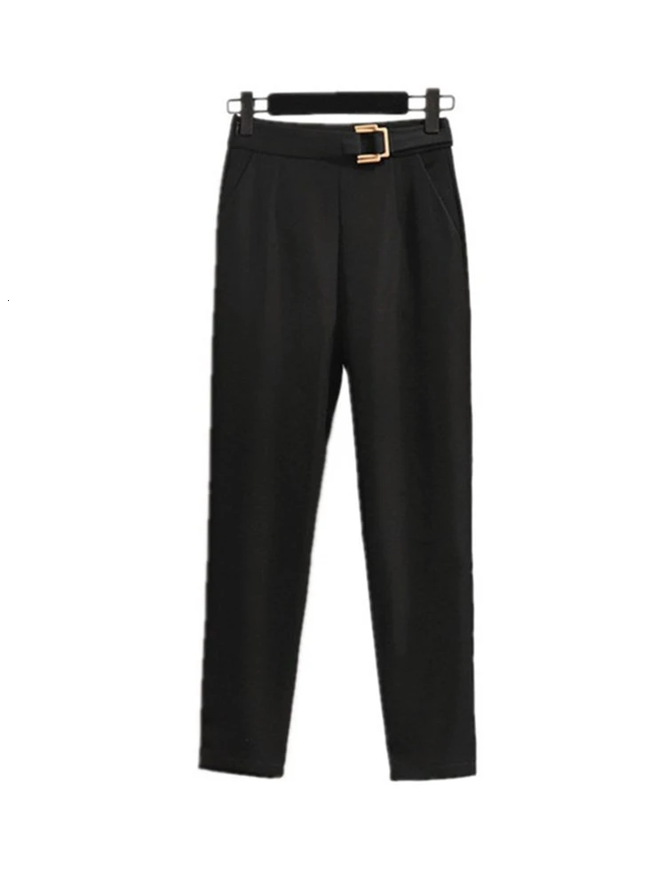 Женские офисные брюки, новинка весны, Ol Pantalon Femme, повседневные штаны-шаровары, эластичные штаны с высокой талией, облегающие брюки для работы