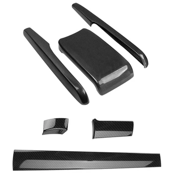 

3Pcs for Honda Civic 2016-2017 Carbon Fiber Pattern Front Center Control Dashboard Stripe Cover & 1set Armrest Box Cover