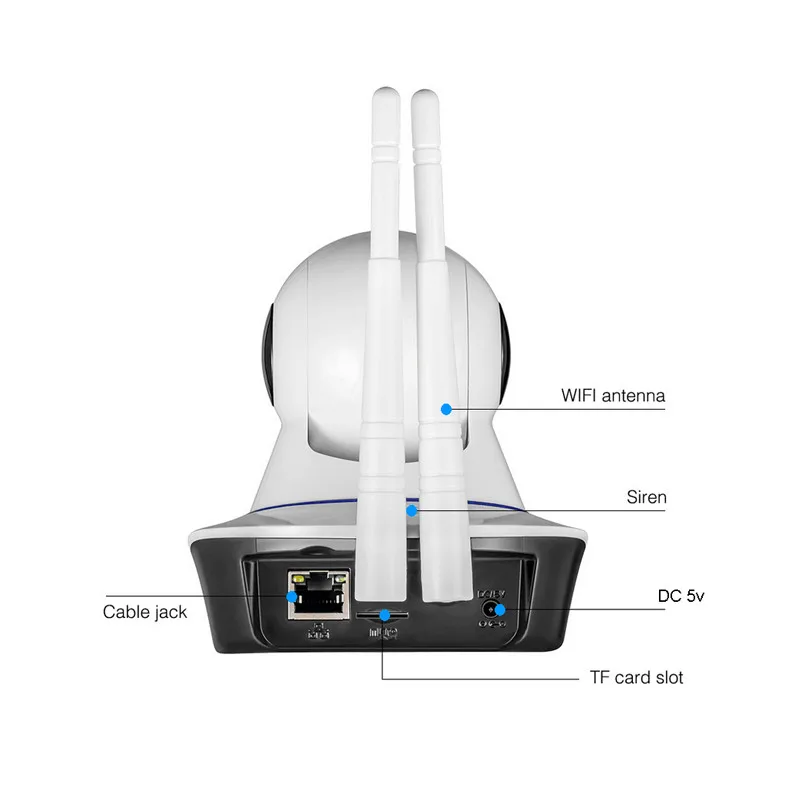 Камера видеонаблюдения 2 мегапиксельная HD 1080P PTZ Wifi IP ИК камера ночного видения