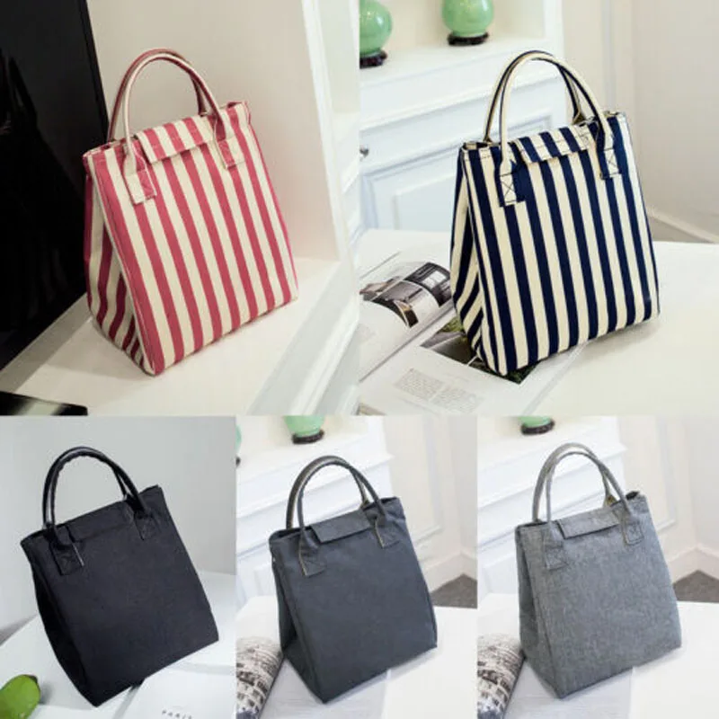 

Local Stock 2019 New Brand Fashion Adult Women Ladies Muticolor Girl Portable Insulated Lunch Bag Box Picnic Tote