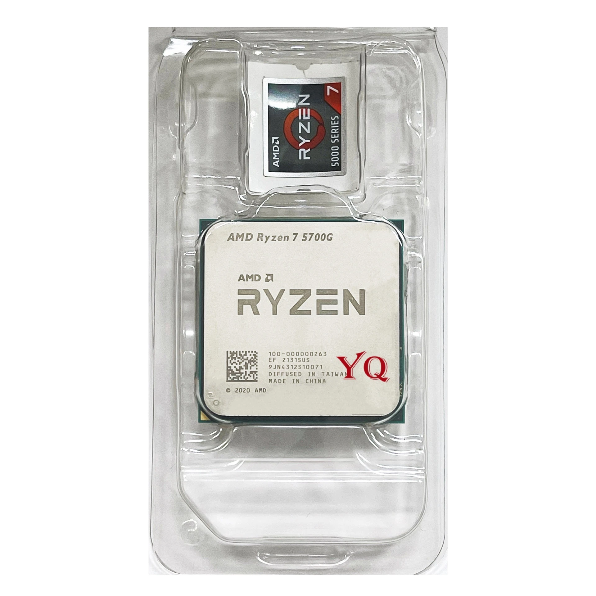 AMD Ryzen 7 5700G R7 5700G 3.8GHz Eight-Core 16-Thread 65W CPU Processor L3=16M 100-000000263 Socket AM4 New without fan cpu for sale