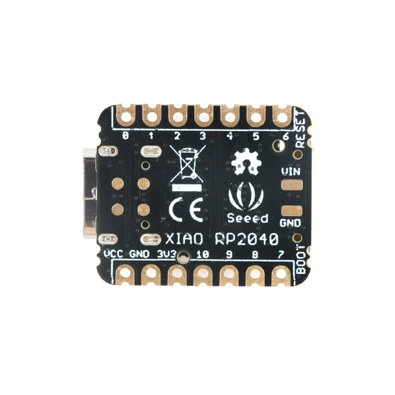 XIAO-microcontrolador Seeed RP2040, brazo de doble núcleo Cortex M0 + 2MB Flash I2C/UART/SPI/SWD para Arduino/Micropython/CircuitPython