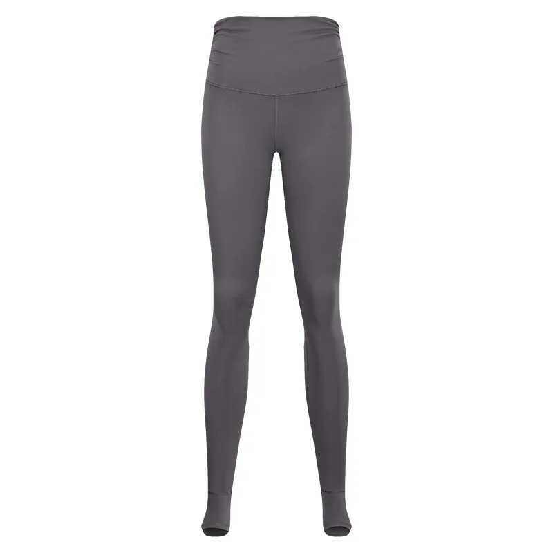 Пикантные женские брюки для йоги с завышенной талией и оборками, стильные женские леггинсы для бега и фитнеса, для офиса, путешествий, полной длины+ скрытый карман - Цвет: Серый