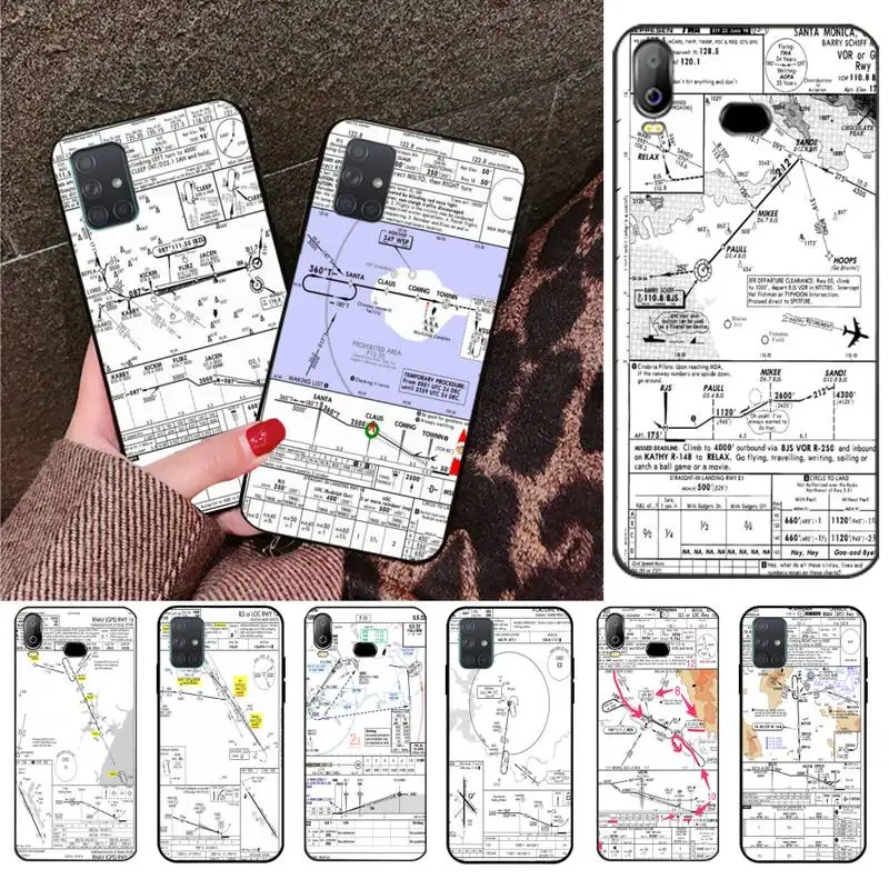 HPCHCJHM чехол для телефона с авиаграфикой Samsung A10 A20 A30 A40 A50 A70 A80 A71 A91 A51 A6 A8 2018 |