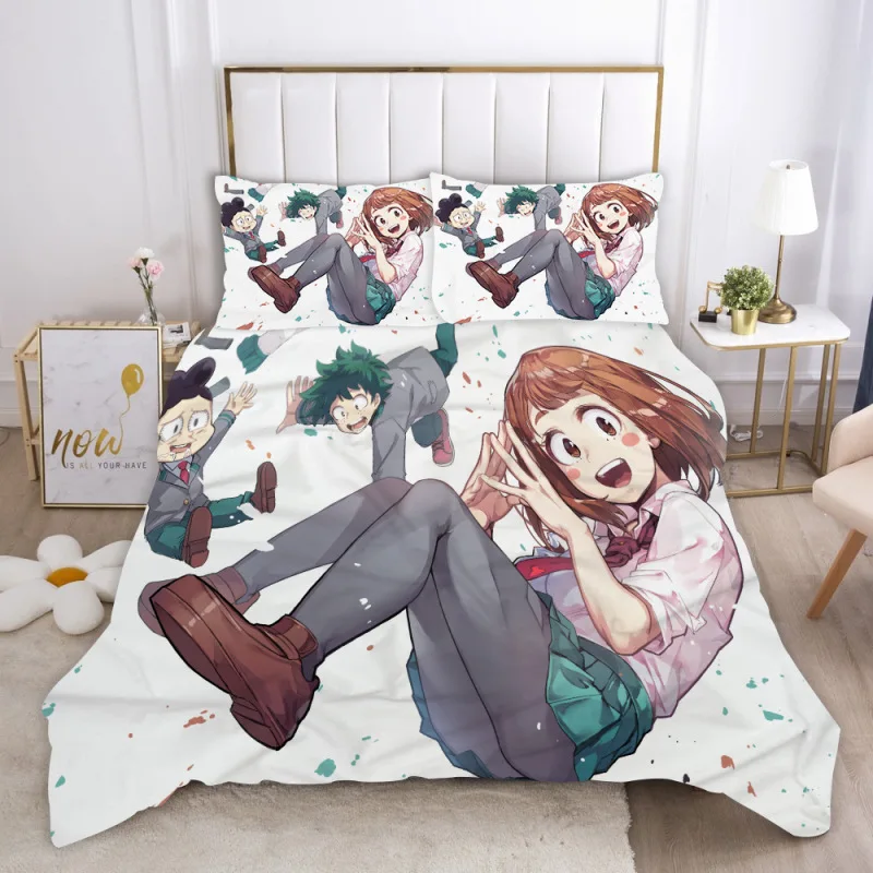 

Duvet Cover 2/3 Piece Set Japanese Sexy Anime Beauty Character Animation Boy/girl Bedding Duvet Cover Bed Cover Queen Size