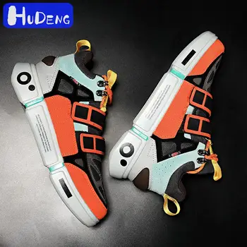 

HUDENG Roman Fashion Men Sneakers High Top Casual sneaker Shoes Lightweight Walking Male Sneakers Tenis Feminino Footwear Brand