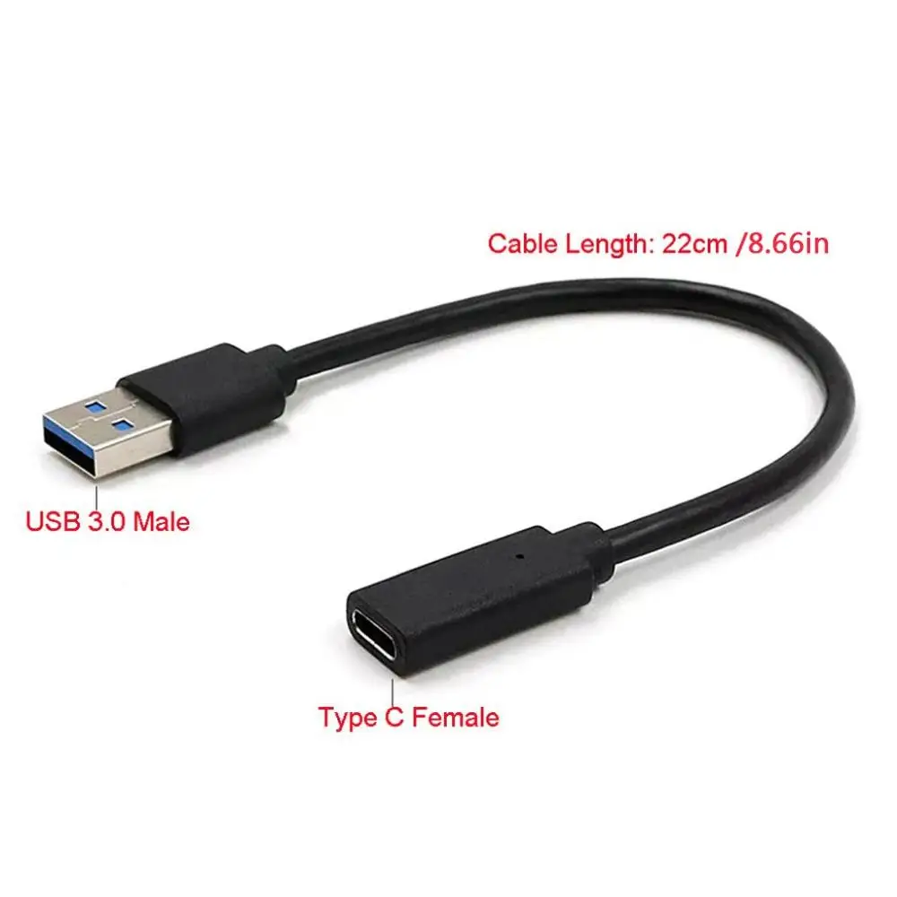 0,2 метров USB 3,1 type C Женский к USB 3,0 мужской порт кабель с адаптером USB-C к разъему type-A конвертер для Macbook