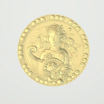 

Virgo zodiac sign relief STL format CNC router carving Aspire ArtCAM Type3 design 3D file