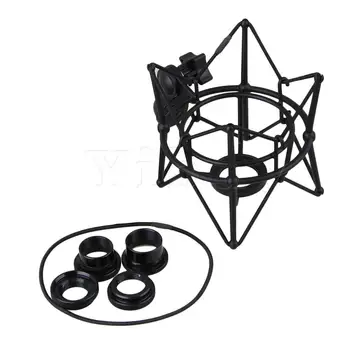

Yibuy Metal Cylinder Spider Shock Mount for Microphone Large Size Black Color