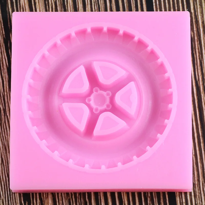 3D Tyre Silicone Mold Fondant Molds DIY Baby Birthday Cake Decorating Tools Candy Clay Chocolate Gumpaste Mould Cupcake Baking silicone mold cake decorating tools