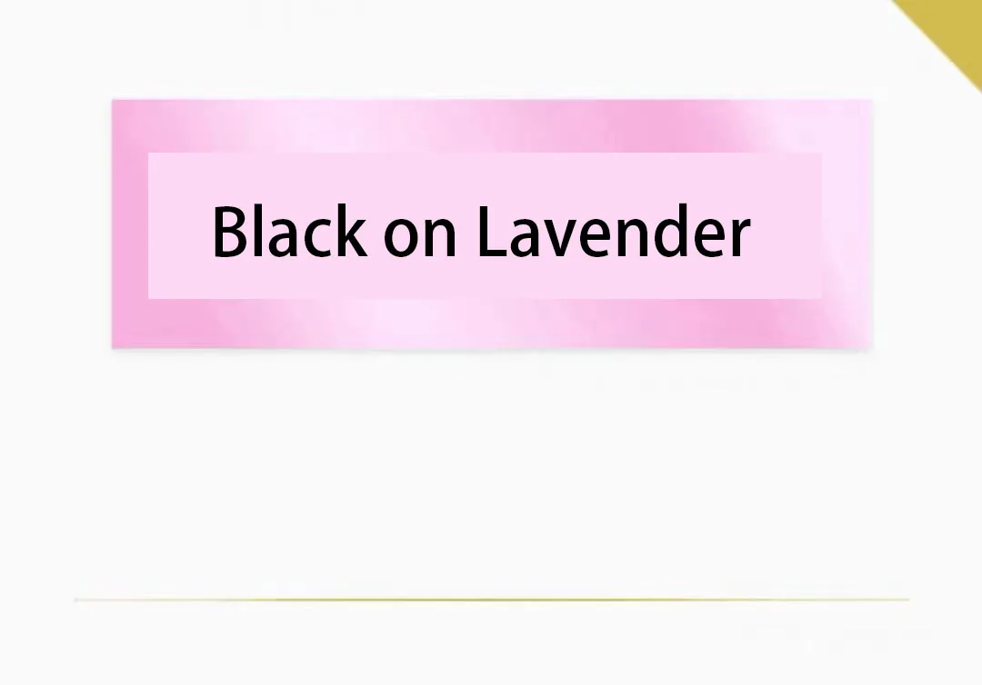 Black on Lavender