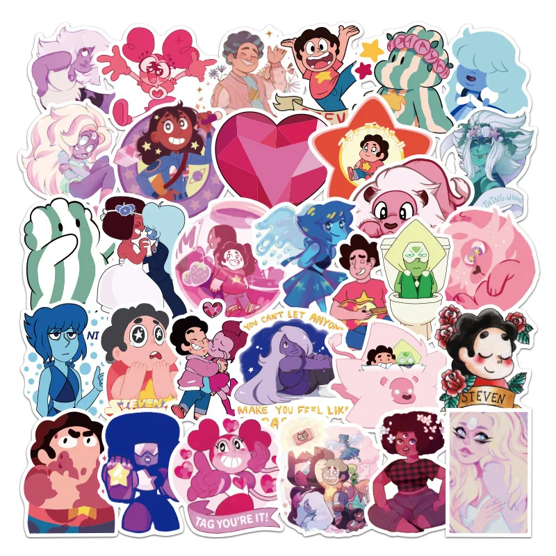 50pcs cute cartoon steven stickers skateboard guitar suitcase hydroflask graffiti sticker kids girl classic toy aliexpress toys hobbies
