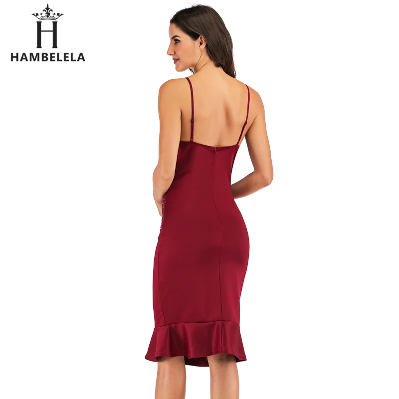HAMBELELA New Bandage Dress Sleeveless Knee Length Pencil Bodycon Lady Work Office Lace Dresses Vestido De Renda Autumn Dress (9)