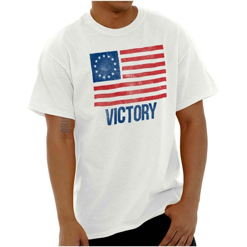 Виктори Бетси Росс американский флаг патриотический США мужские футболки Slim Fit