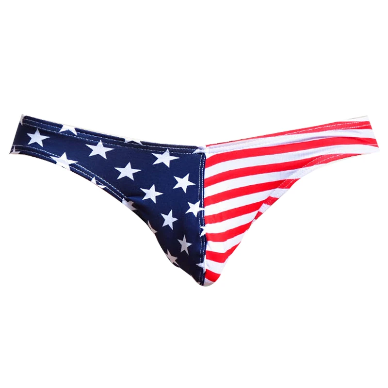 American Flag Men's Mini Briefs Panties Men Cotton Striped Underwear