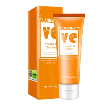 

LANBENA Facial Cleanser Face wash Vitamin C Collagen Whitening Deep Cleansing Moisturizing Decompose Melanin Makeup Remover Foam