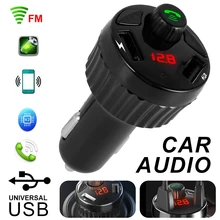Car Portable Modulator Car Kit MP3 Player Remote Bluetooth Compatible FM Transmitter New Bluetooth Car Kit With Microphone