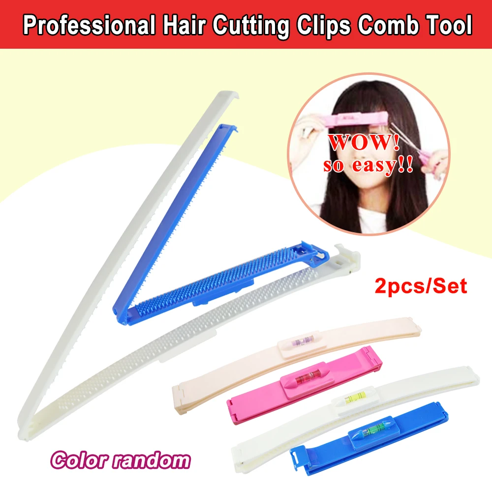 Professional Hair Cutting Clips Comb Tool Trim Bangs Hairstyle Fringe