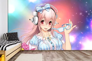 

[Self-Adhesive] 3D Super Sonico 207 Japan Anime Wall Paper mural Wall Print Decal Wall Murals Belly