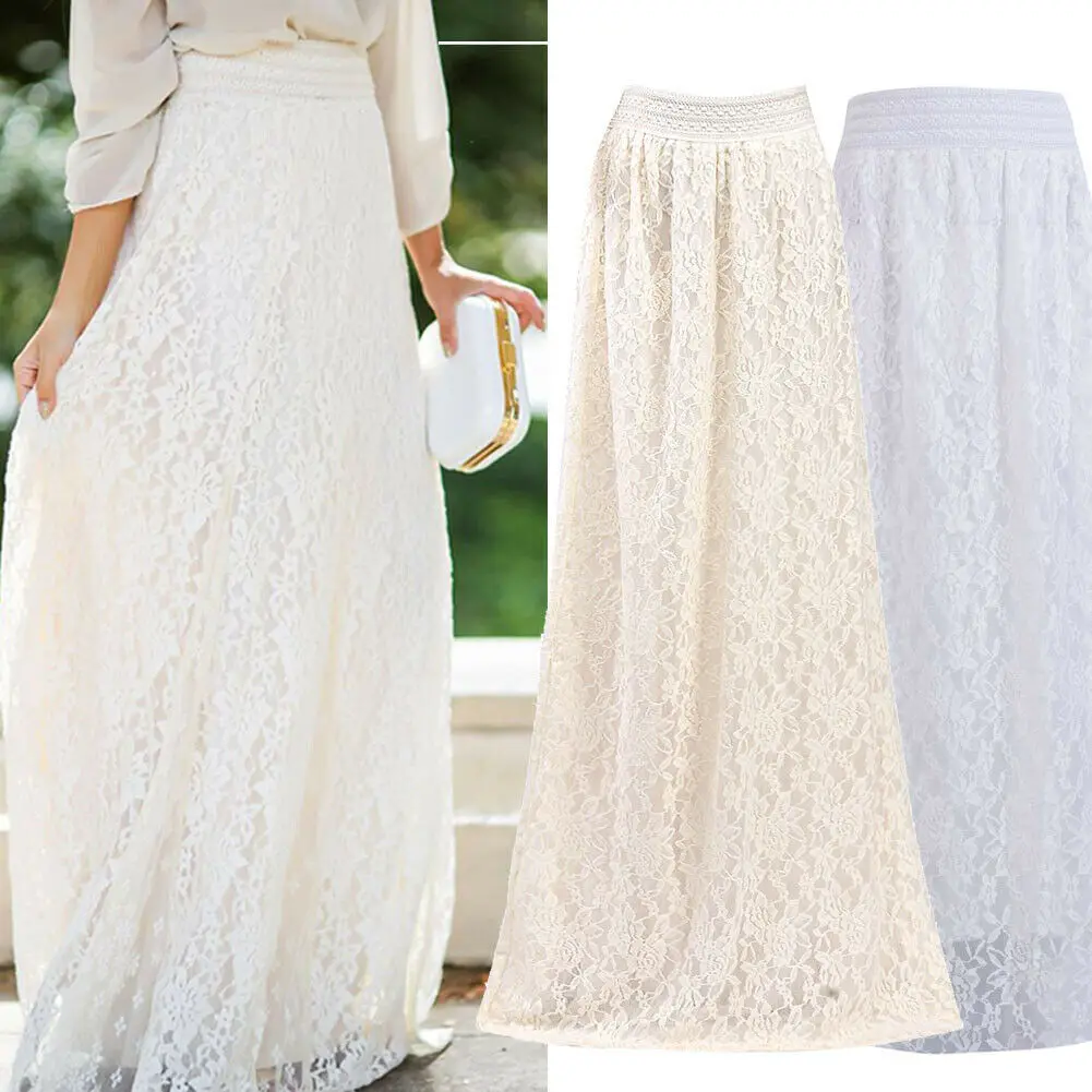 Fashion White Silver High Waist Party Wear Maxi Female Pleated Skirts New Style Womens Ladies Long Summer Skirt 2019 Hot Sale Fashion White Silver High Waist Party Wear Maxi Female Pleated Skirts New Style Womens Ladies Long Summer Skirt 2019 Hot Sale