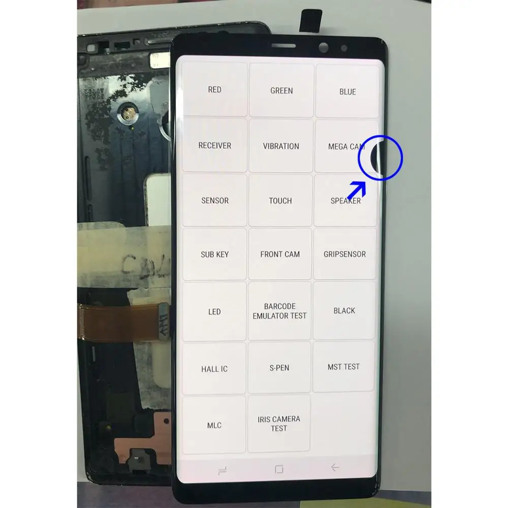 Маленькие и большие мертвой точке оригинальный ЖК дисплей для SAMSUNG Galaxy Note 8 N950 N960 9
