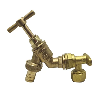 

Durable Brass Faucet Adapter Two Way Valve IBC Tank Fittings Accessories with Sealing Ring for Outlet Valve Using