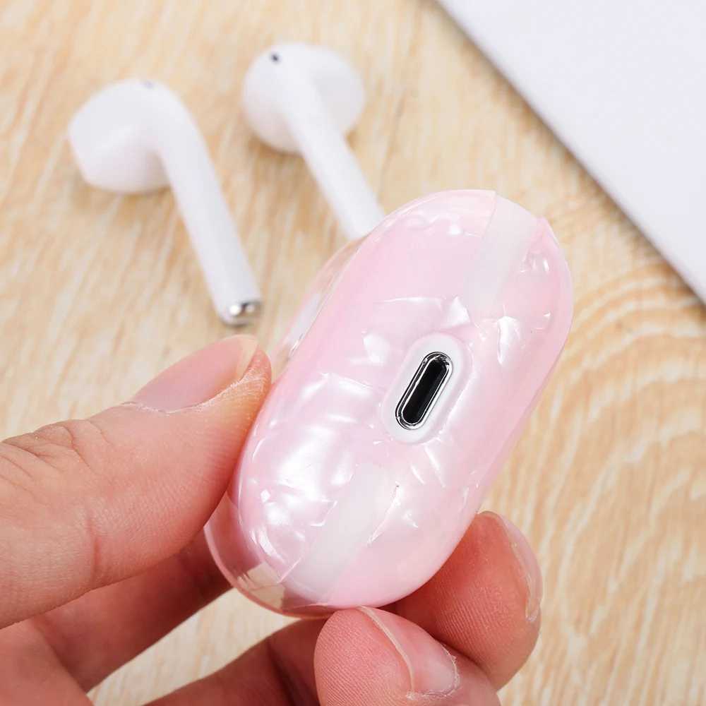 1 шт. чехол для Airpods мини наушники Пылезащитная наклейка чехол под мрамор оболочка кожа Bluetooth наушники защитные аксессуары