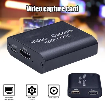 

HDMI Video Capture Card Screen Record USB 2.0 1080P Game Live Streaming Device JHP-Best