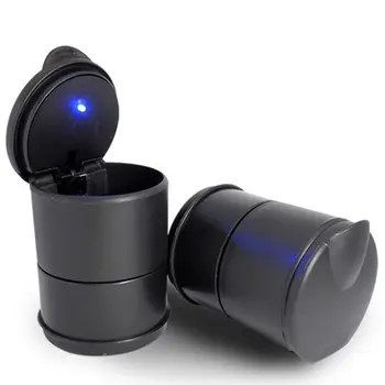 

New Car Ashtray High Flame Retardant Ashtray For 4s Shop Ashtray Manufacturer Portable Simple Car Ashtray with Light