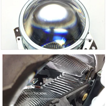 

Car Headlights Q5 Double Projector Lens Modification Xenon D2S D2H Bulb Modified Optical Lens Square Base