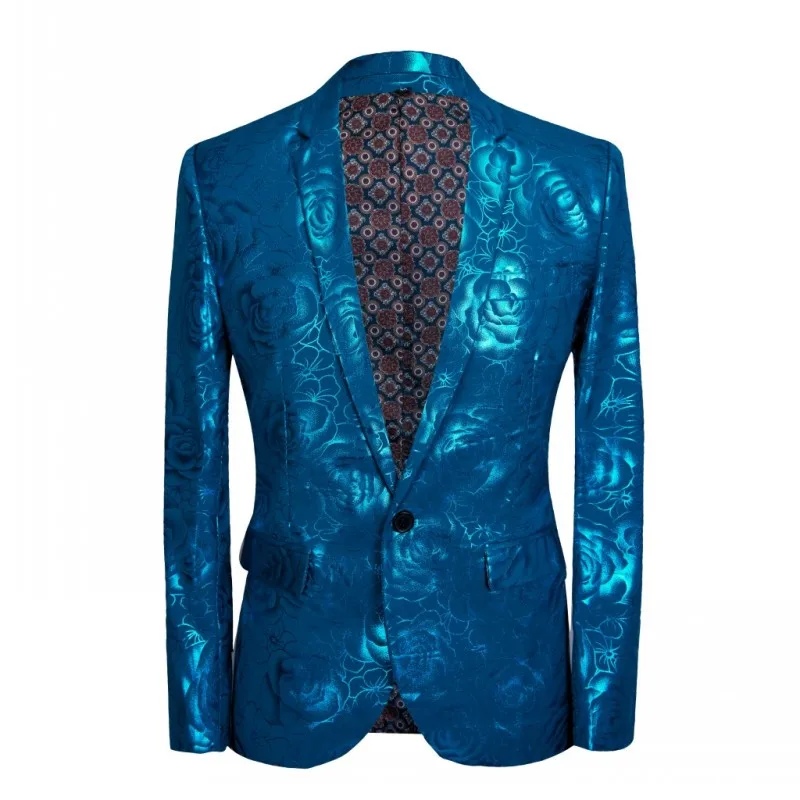 Мужской костюм Homme blu Rose золочение Свадебный пиджак новый узор яркий | Мужская