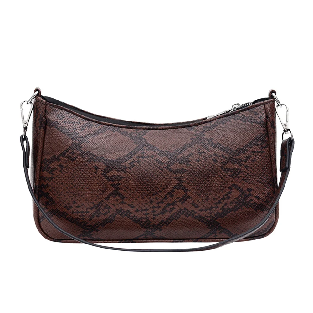 

2020 new fashion women shoulder bag popular style in the USA and Europe snake print big capacity ladies shoulder bags