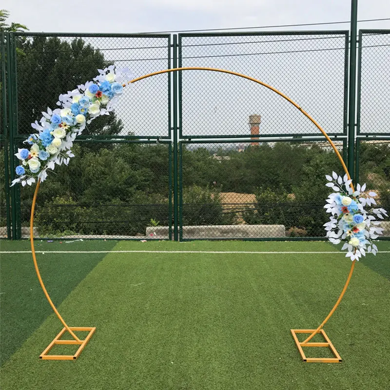 Large Size Golden Metal Circle Balloon Flower Arch Decoration for Birthday Wedding Graduation Decorations Photo Background | Дом и сад