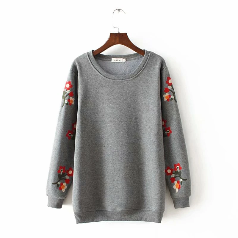 plus size floral sweatshirt