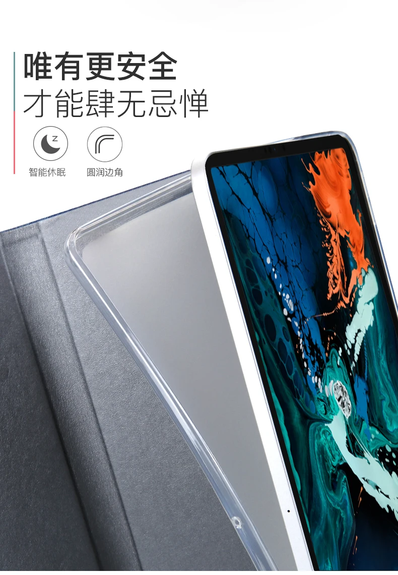 Авто Сон Пробуждение Крышка для iPad Pro 11 чехол искусственная кожа силиконовая подставка funda для iPad Pro 12,9 высокое качество Чехлы+ пленка